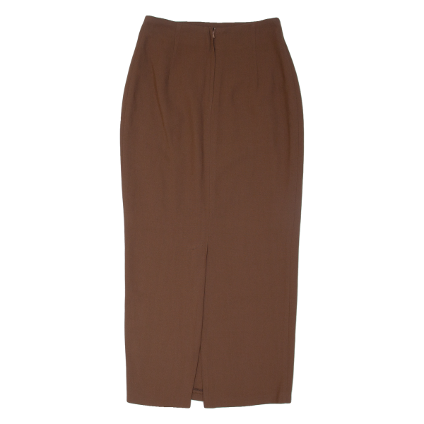 NAZLIM ETEK Womens Straight Skirt Brown Long S Fashion