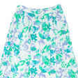 CANDA All Over Fish Print Womens A-Line Skirt Green Midi Viscose Crazy Pattern L For Discount