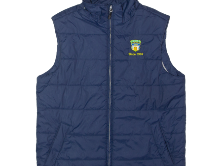 SLAZENGER Porta S Mens Puffer Gilet Blue L Supply