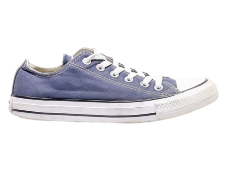 CONVERSE Chuck Taylor All Star Low Top Trainers Blue Canvas Mens UK 6 Sale