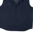 RUSSELL ATHLETIC Mens Gilet Blue 3XL Fashion