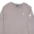 CHAMPION Mens T-Shirt Beige Long Sleeve L For Discount