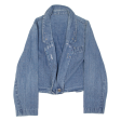 Western Inspired Womens Denim Jacket Blue M Hot on Sale