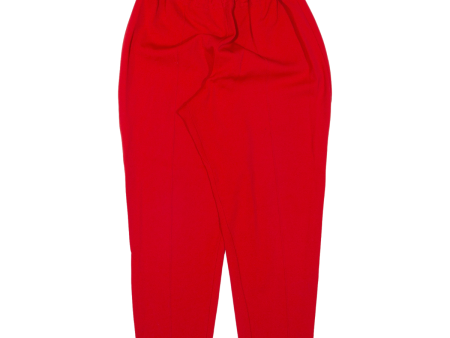 Womens Track Pants Red Tapered M W24 L24 For Cheap