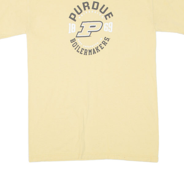 CHAMPION Purdue Boilermakers Mens T-Shirt Beige USA S Hot on Sale