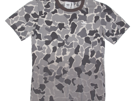 ADIDAS ORIGINALS Camo Mens T-Shirt Grey S on Sale