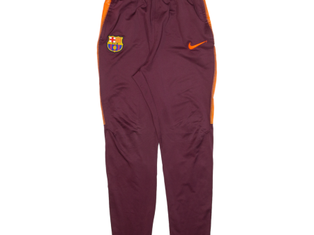 NIKE FC Barcelona Boys Track Pants Maroon Tapered 12-13Y W23 L26 on Sale