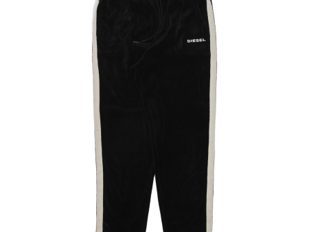 DIESEL Womens Sweatpants Black Tapered UK 8 W28 L26 Online Hot Sale