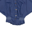 Womens Blouse Shirt Blue S For Sale