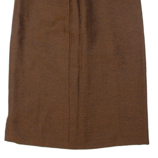 Womens Straight Skirt Brown Knee Length L Online now