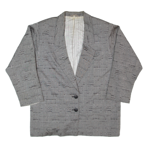 RENE FONTAINE Womens Blazer Jacket Grey L Online