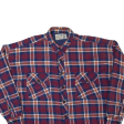 WESTERN TRAIL BY SOUTHWEST CASTLE Lined Mens Lumberjack Shirt Red 90s Check L on Sale