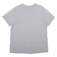 ADIDAS Womens T-Shirt Grey UK 16 Hot on Sale