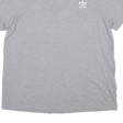 ADIDAS Womens T-Shirt Grey UK 16 Hot on Sale