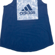 ADIDAS Womens Vest Blue Sleeveless M For Sale