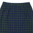 SYLBO Nicola Womens Straight Skirt Green Knee Length Wool 90s Check M For Discount