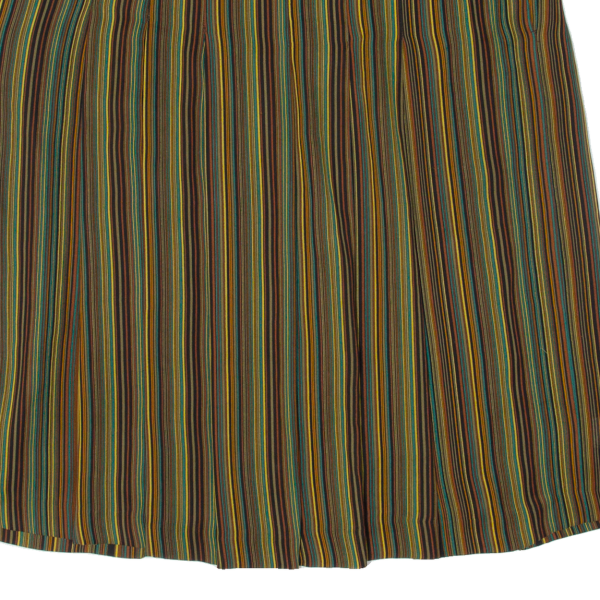 ARA Womens A-Line Skirt Brown Knee Length 90s Striped L Online now