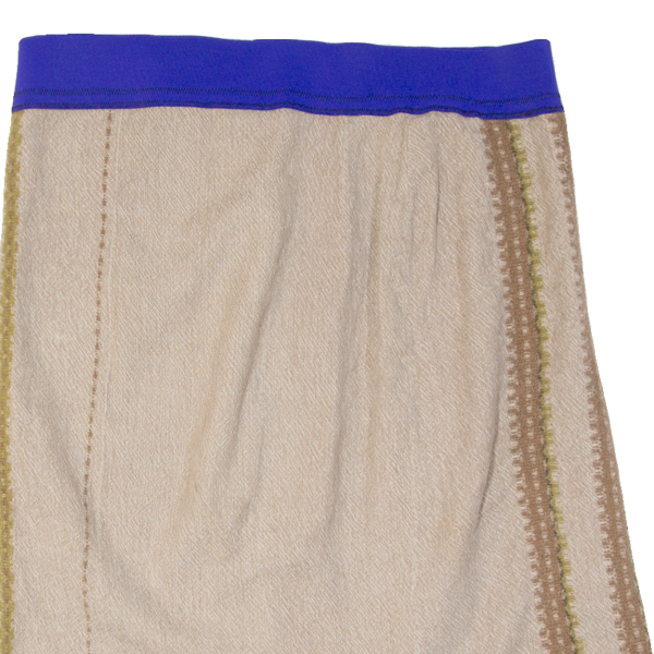 JUPEFIX Womens A-Line Skirt Beige Knee Length 90s L on Sale