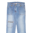 MYC Girls Jeans Blue Regular Straight Stone Wash W30 L25 Hot on Sale