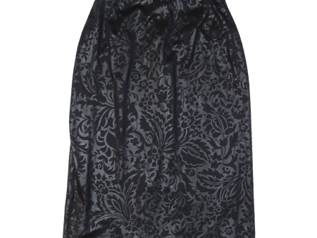 Womens Pencil Skirt Black Midi Floral S For Sale