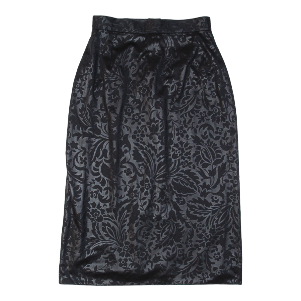 Womens Pencil Skirt Black Midi Floral S For Sale