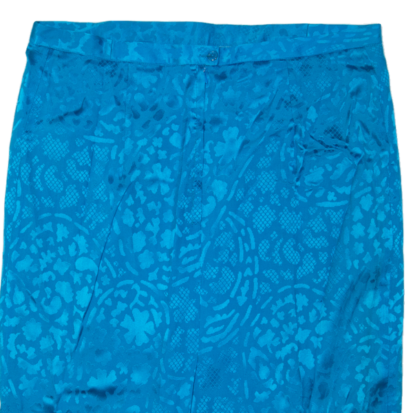 Womens Pencil Skirt Blue Knee Length Crazy Pattern L Online Hot Sale