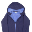 COLUMBIA Fleece Lined Womens Jacket Blue Hooded S Supply