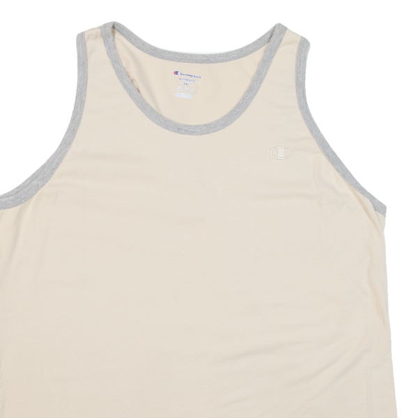 CHAMPION Mens Vest Beige Sleeveless 2XL Discount