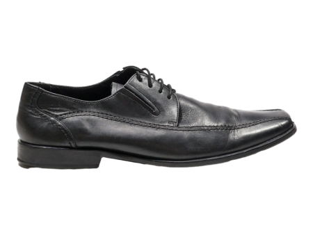 BORELLI Oxford Shoes Black Leather Mens UK 9.5 For Cheap