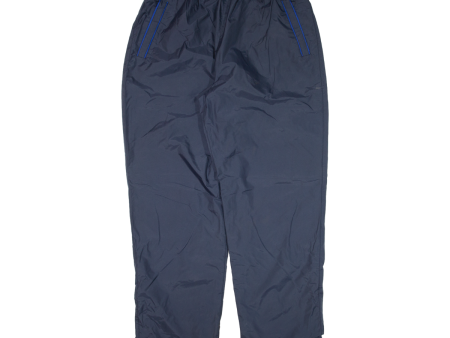 NORMAN WELLS Mens Rain Trousers Blue Nylon Tapered 2XL W32 L31 For Cheap