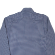 HUGO BOSS Gordon Mens Shirt Blue Gingham Long Sleeve L Online now