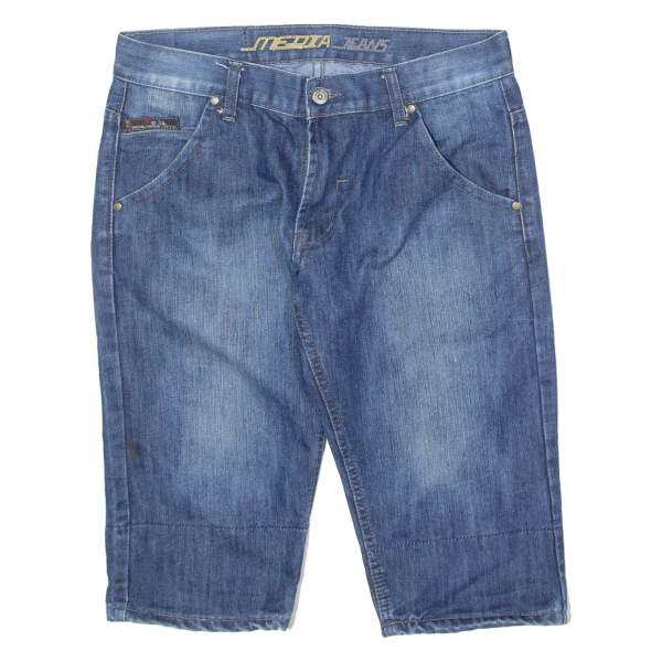 MEDIA JEANS Mens Jorts Shorts Blue M W32 Cheap