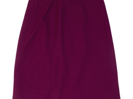 Womens A-Line Skirt Purple Knee Length L Fashion