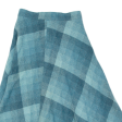 LOUIS LONDON Womens A-Line Skirt Blue Midi Check S Online Sale