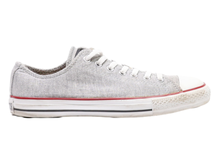 CONVERSE Low Top Trainers Grey Canvas Mens UK 8.5 Online now