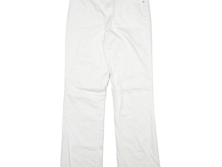 TEDDY S Womens Trousers White Regular Bootcut W28 L30 Cheap