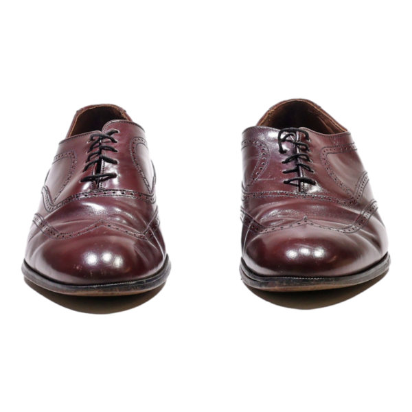 BOSTONIAN Brogue Shoes Maroon Leather Mens UK 8.5 For Cheap