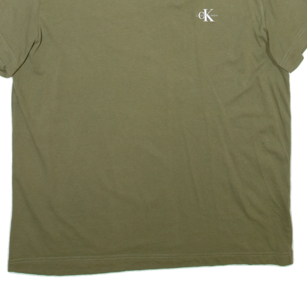 CALVIN KLEIN JEANS Mens T-Shirt Green M For Discount