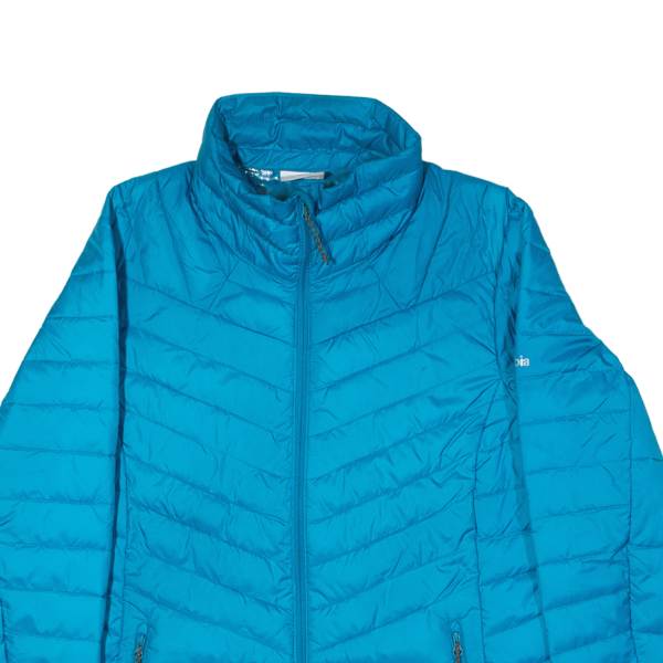 COLUMBIA Womens Puffer Jacket Blue L Online now