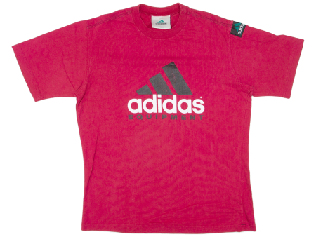 ADIDAS Equipment Mens T-Shirt Red 90s L Cheap