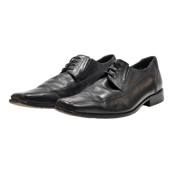 BORELLI Oxford Shoes Black Leather Mens UK 9.5 For Cheap