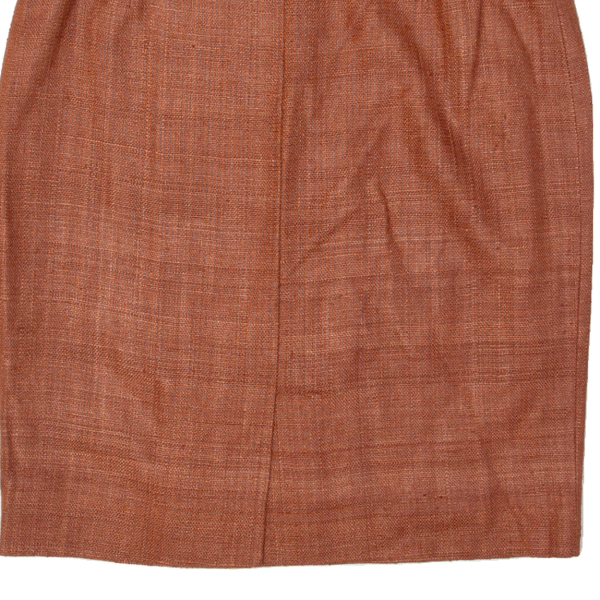 VIZIO Womens Straight Skirt Orange Knee Length M For Cheap