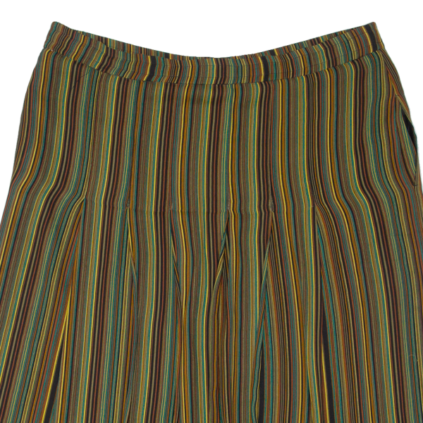 ARA Womens A-Line Skirt Brown Knee Length 90s Striped L Online now