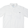 COLUMBIA Omni-shade Mens Plain Shirt White S For Sale