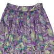 CHARLES VOGELE Womens A-Line Skirt Purple Knee Length Paisley M Online Hot Sale