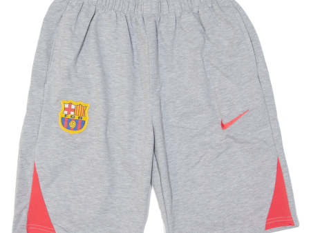 NIKE FC Barcelona Boys Sports Shorts Grey Relaxed XL W28 Online now