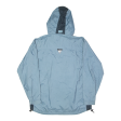 RUKKA Mens Rain Jacket Blue Nylon Hooded S Supply