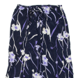 CHICKOREE Womens Wrap Skirt Blue Long Floral L Sale