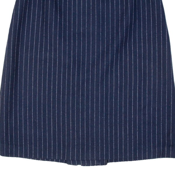 GOLD ZACK STABILO Womens Pencil Skirt Blue Knee Length Pinstripe M Supply