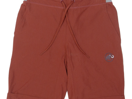 MAMMUT Turn Up Womens Utility Shorts Brown UK 8 W28 Cheap